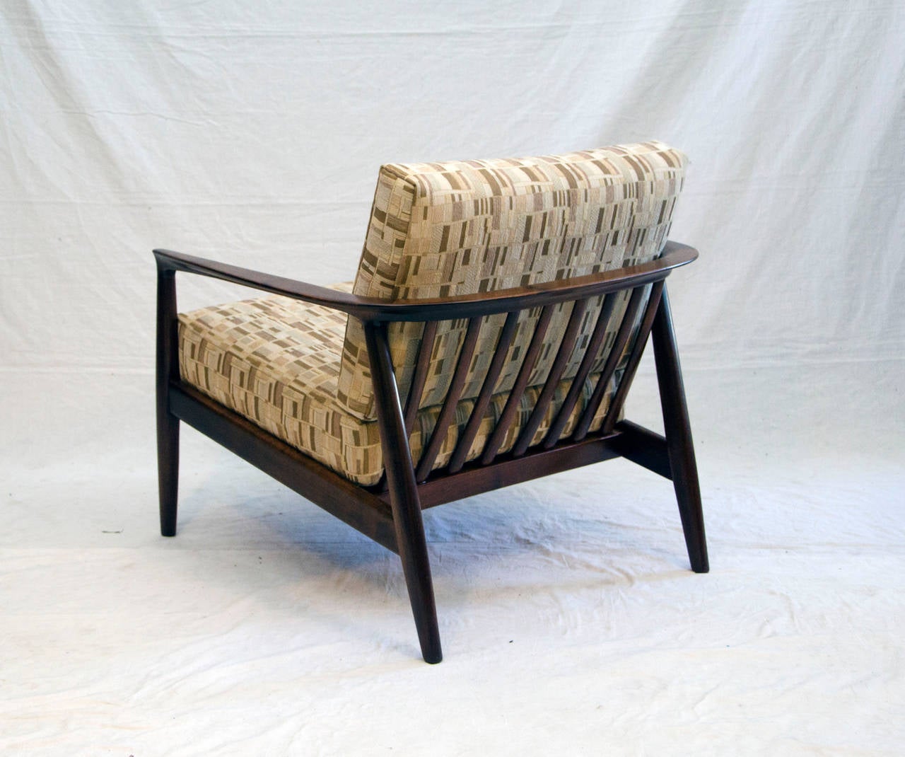 Mid-Century DUX Walnut Lounge Chair by Folke Ohlsson 2