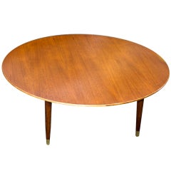 Mid Century Round Coffee, Cocktail Table Dux