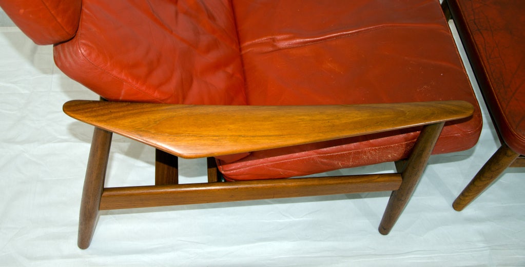 Danish Teak Reclining Chair with Ottoman- Arne Vodder 2