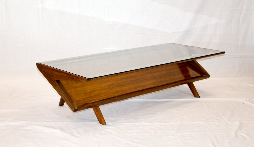 American John Keal for Brown Saltman Mid Century Coffee Table