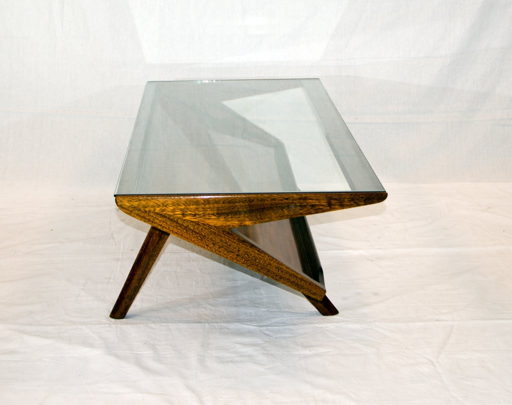 20th Century John Keal for Brown Saltman Mid Century Coffee Table