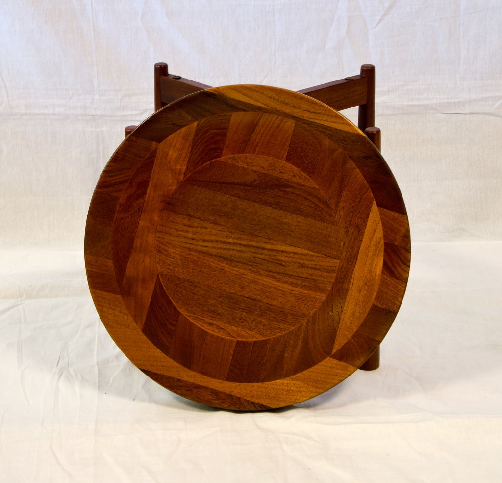 Small Danish Round Table Jens Quistgaard for Nissen at 1stDibs