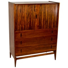 Walnut Tambour Dresser Glenn of California