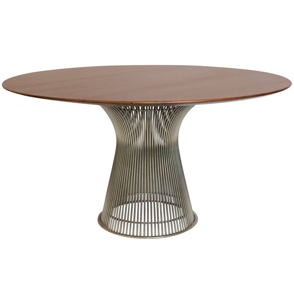 Knoll Rosewood Round Dining Table - Warren Platner