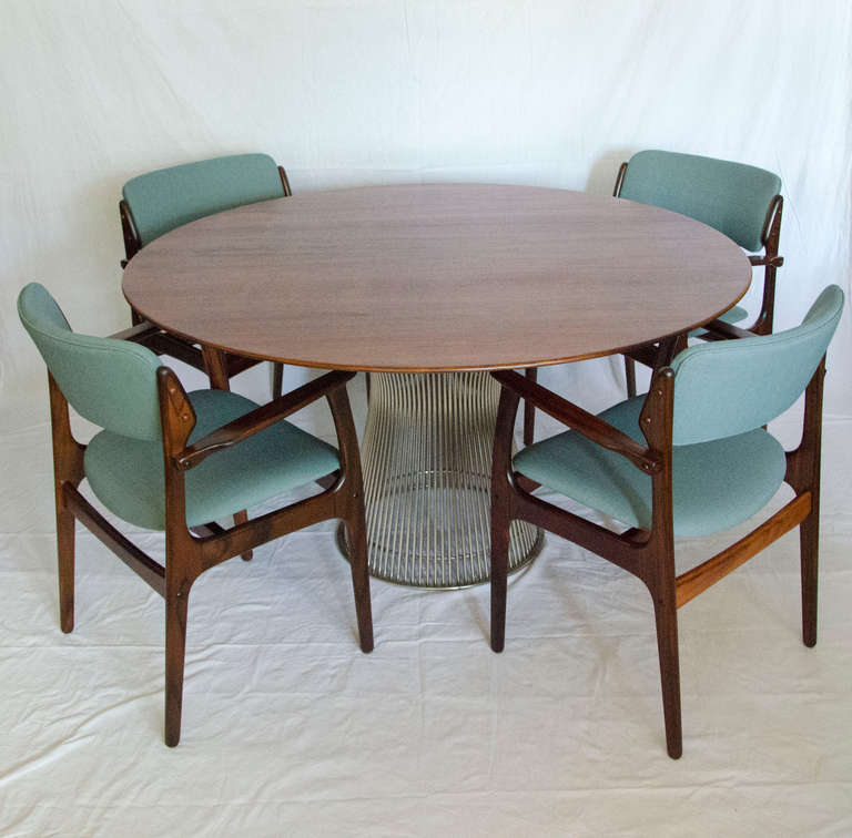 Mid-20th Century Four Mid-Century Rosewood Armchairs by Erik Buck