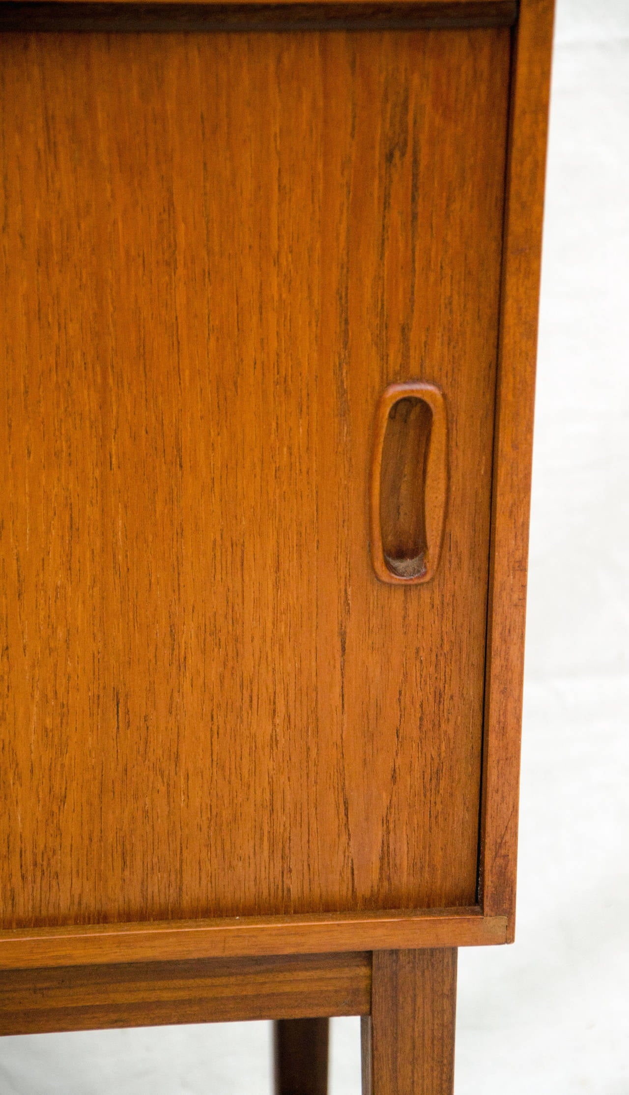 Mid Century Danish Teak Record Cabinet At 1stdibs
