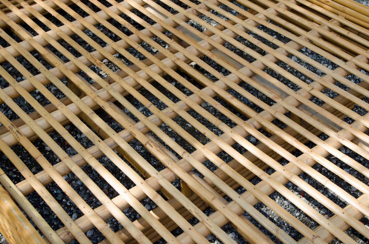 20th Century Mid-Century Rattan Bed Frame with Full or Double Headboard