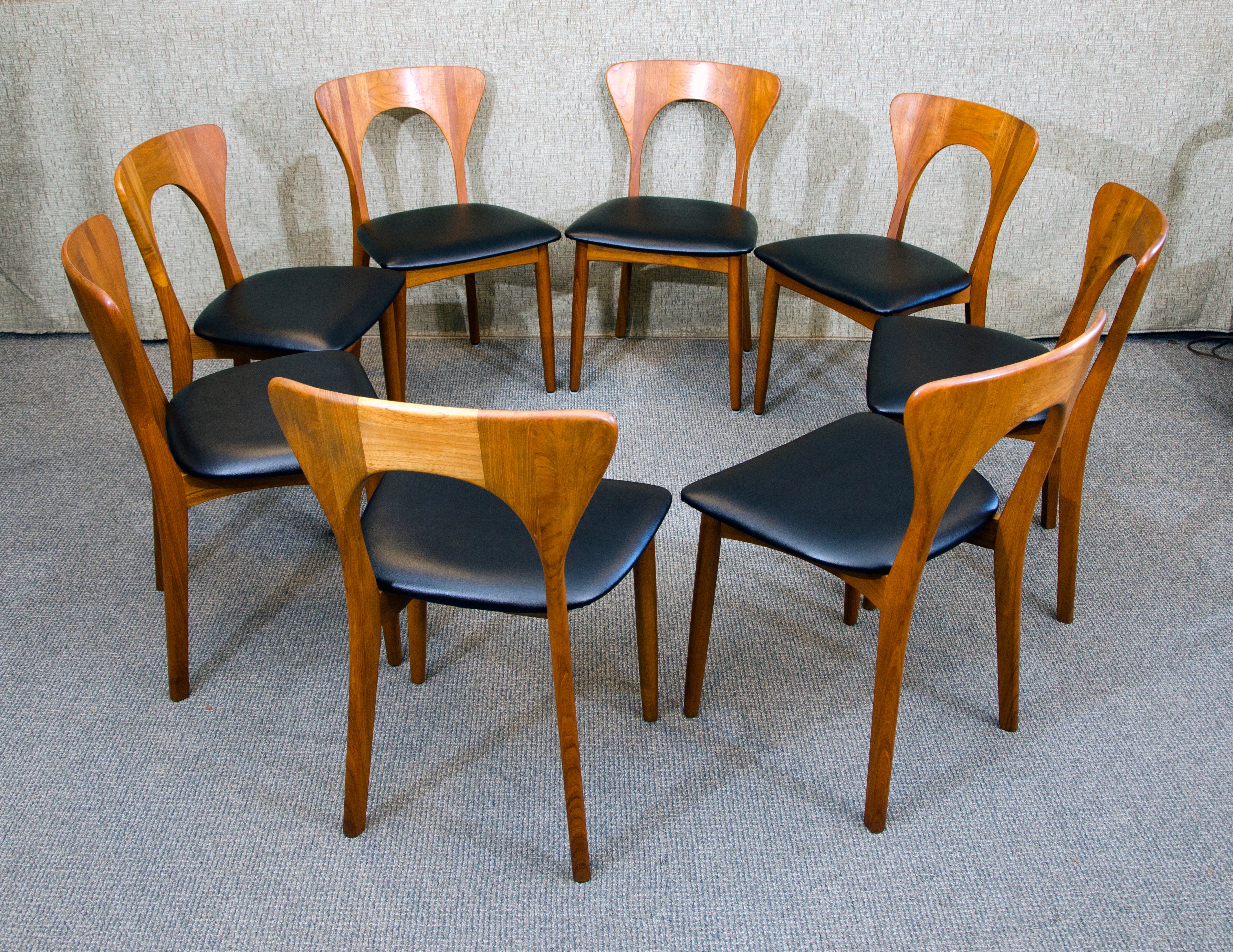 Danish Teak Dining Chairs Set of 8 - Neils Koefoeds