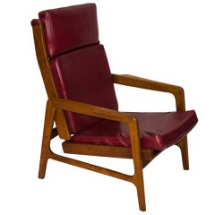 Danish Modern Teak Reclining Chair