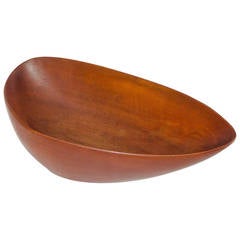 Asymmetric Danish Teak Bowl by Digsmed 6