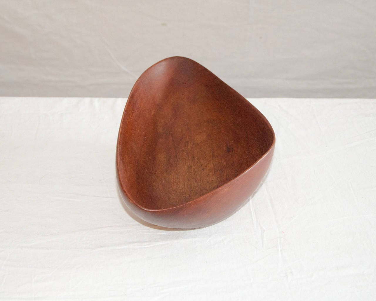 Mid-Century Modern Asymmetric Danish Teak Bowl by Digsmed