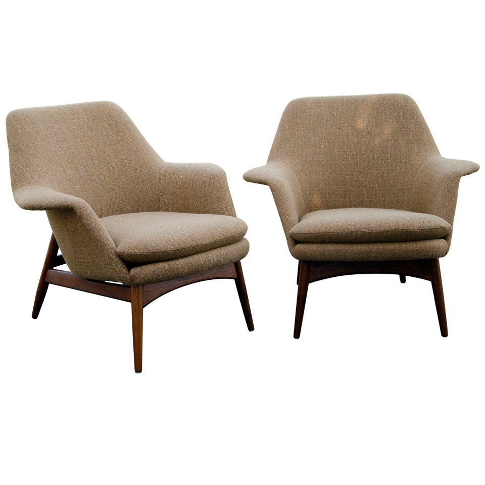Pair of Dux Manta Ray Lounge Chairs