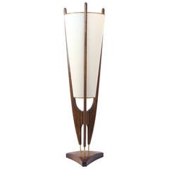 Mid-Century Table Lamp, Cone Shade, Modeline