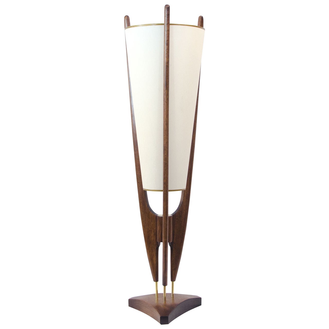 Mid-Century Table Lamp, Cone Shade, Modeline For Sale