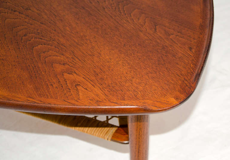 20th Century Mid Century Danish Teak Occasional Table Triangular