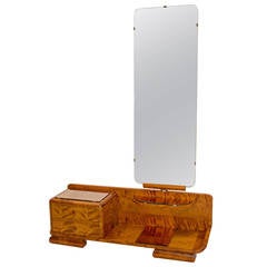 French Art Deco Vanity, Full Length Cheval Dressing Mirror