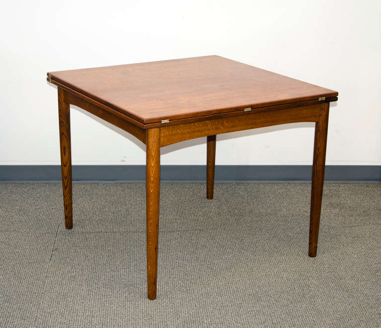 Mid Century Small Danish Teak Flip Top Dining Table By Borge Mid Century Small Danish Teak Flip Top Dining Table By Borge
