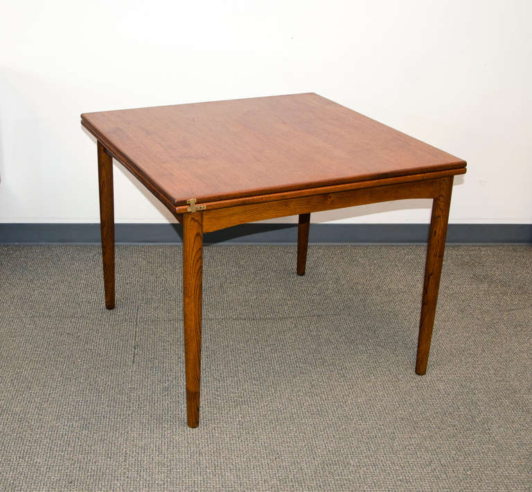 Mid Century Small Danish Teak Flip Top Dining Table By Borge Mid Century Modern Small Danish Teak Flip Top Dining Table By