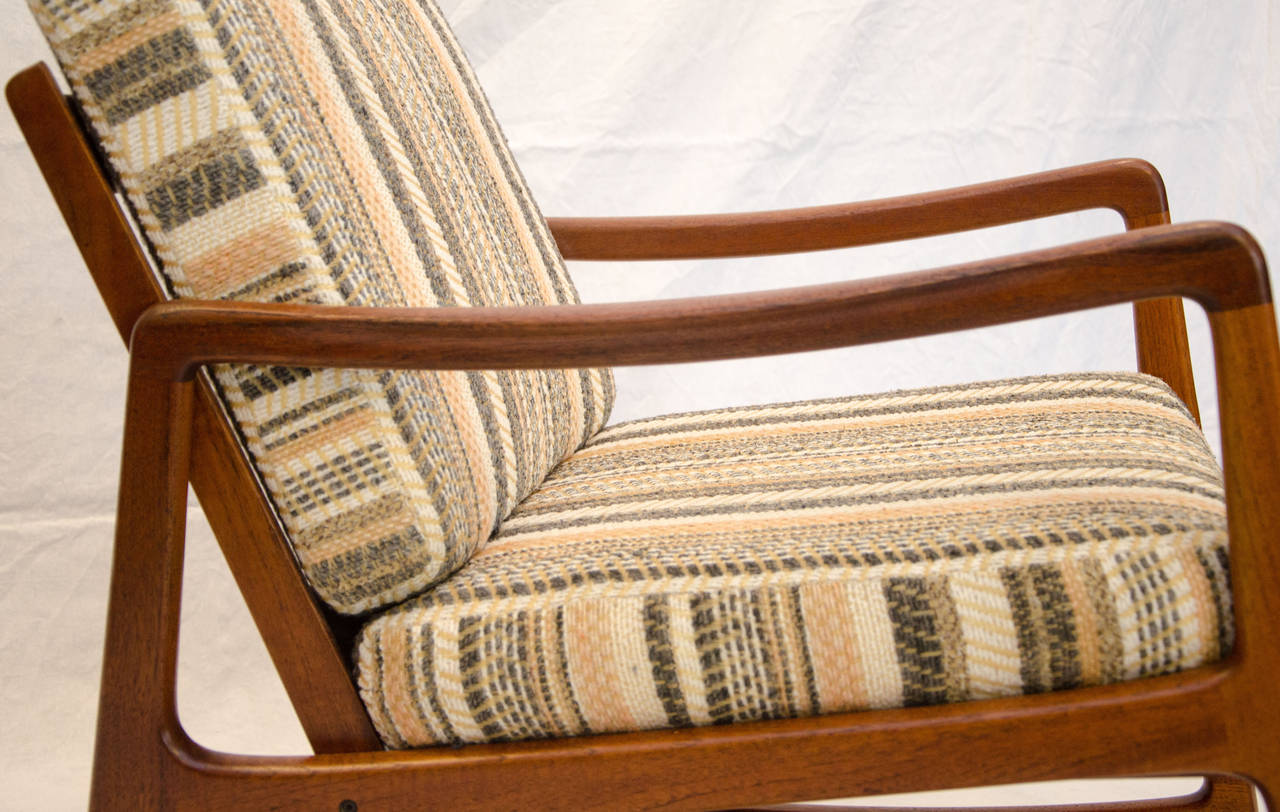 Danish Teak Rocking Chair by Ole Wanscher for France & Sons 1