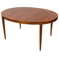 Mid Century Oval Walnut Dining Table - MM Moreddi