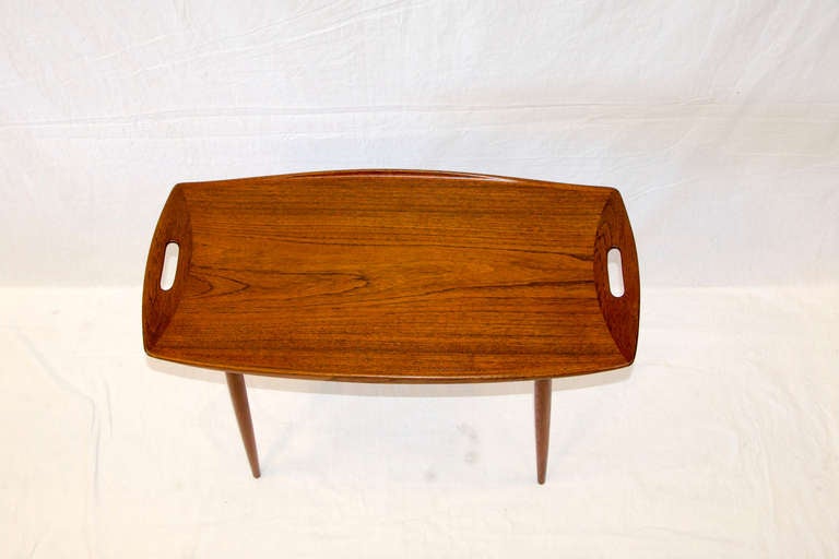 Danish Teak Small Occasional Table by Jens Quistgaard In Excellent Condition In Crockett, CA