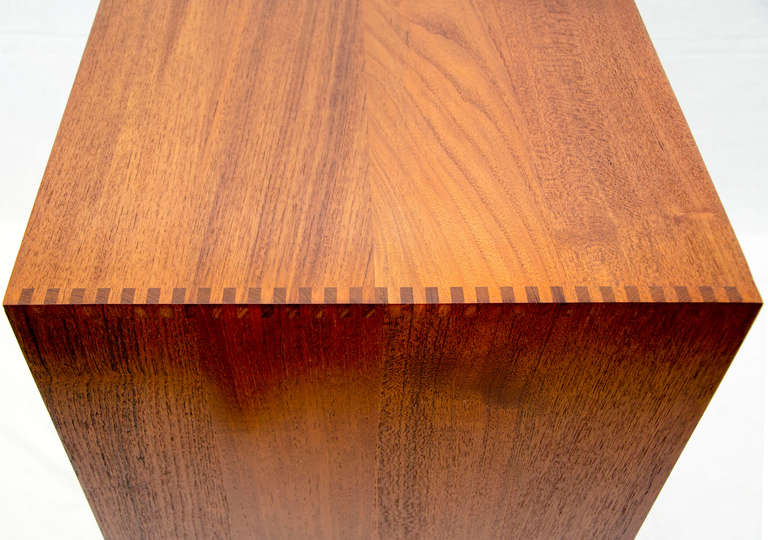 Danish Solid Teak Cabinet by Peter Hvidt 1