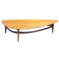 Ribbon Mahogany Coffee Table, Brown Saltman - John Keal