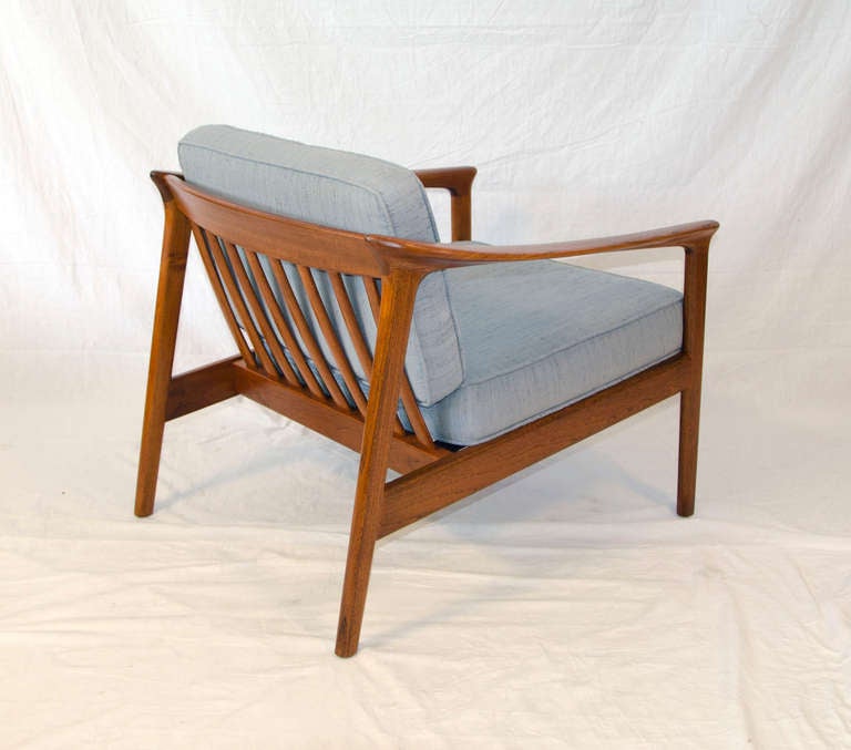 Teak Lounge Chair, Folke Ohlsson In Excellent Condition In Crockett, CA