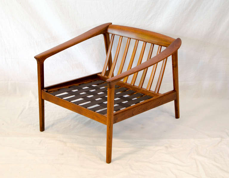 Mid-20th Century Teak Lounge Chair, Folke Ohlsson