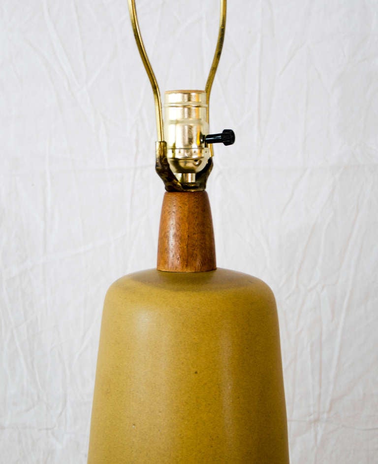 American Tall Ceramic Table Lamp by Gordon Martz