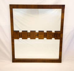 Large Brutalist Mosaic Mirror, Lane Co.