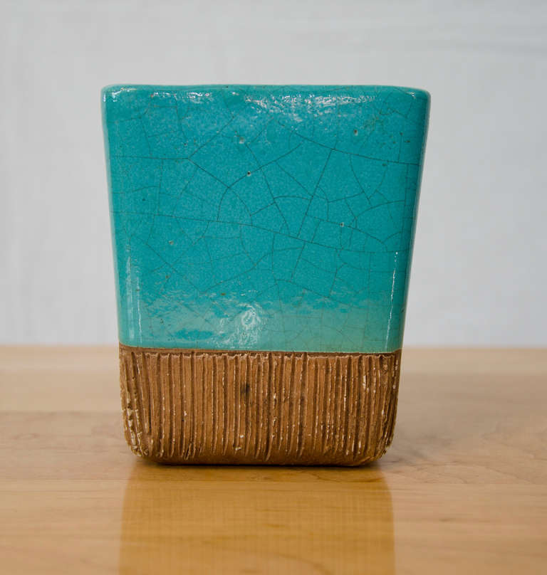 Mid-Century Modern Small Ceramic Vase by Barbara Willis