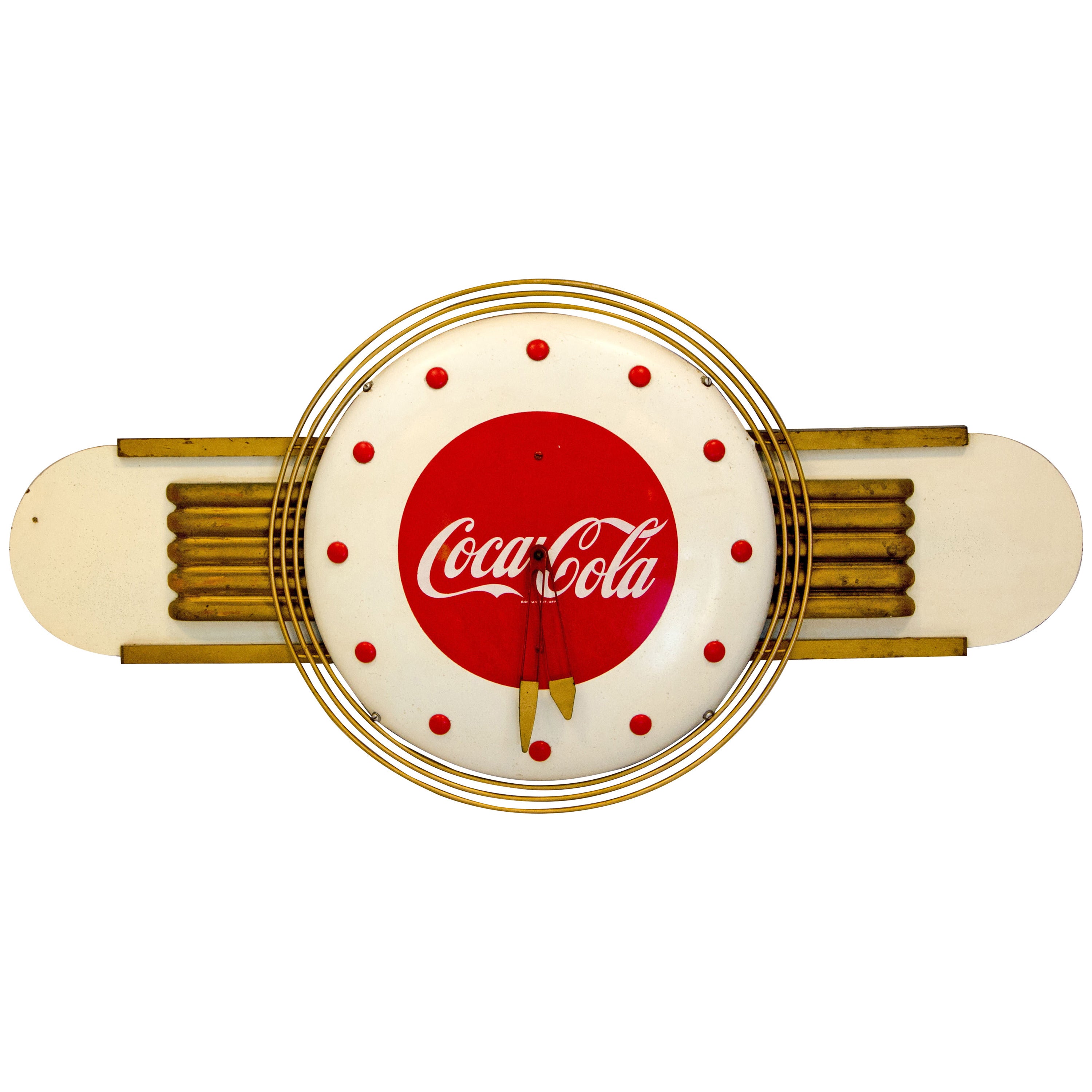 Coca-Cola Art Deco Style Wall Clock