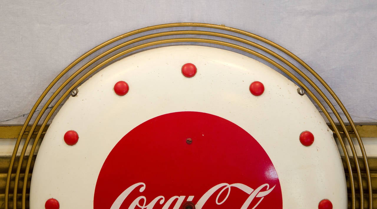 coca cola wall clock