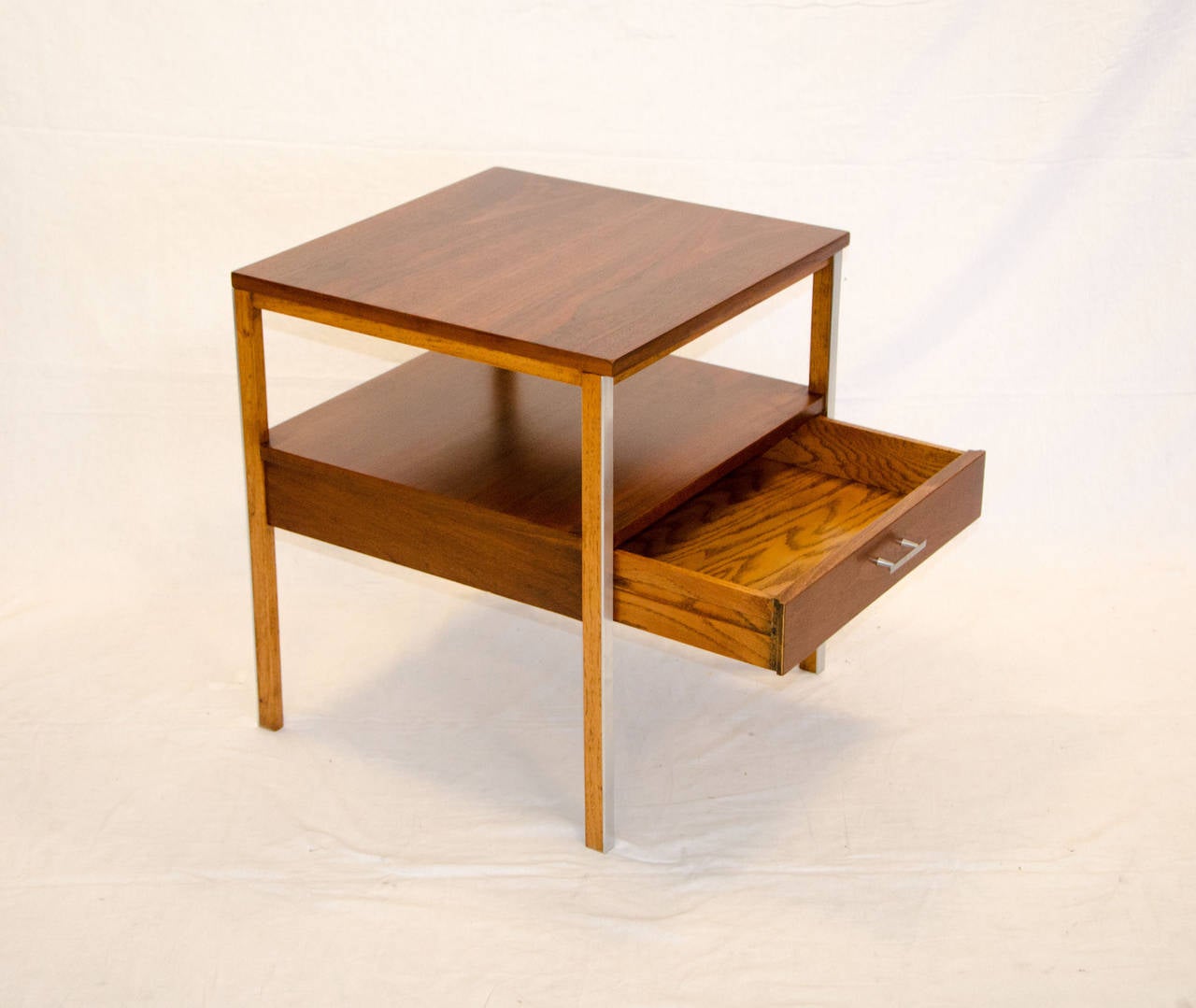 Mid-Century Modern Paul McCobb Walnut Night Stand or End Table, Linear by Calvin
