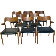 Moller #71 Chairs Set of Eight