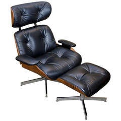 Eams Style Lounge Chair And Ottoman - Plycraft