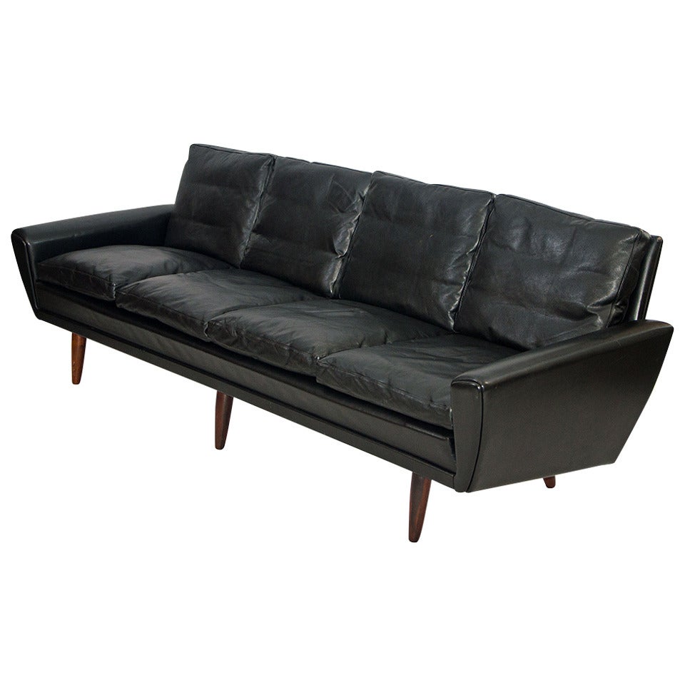 Mid Century Danish Leather Sofa - George Thams