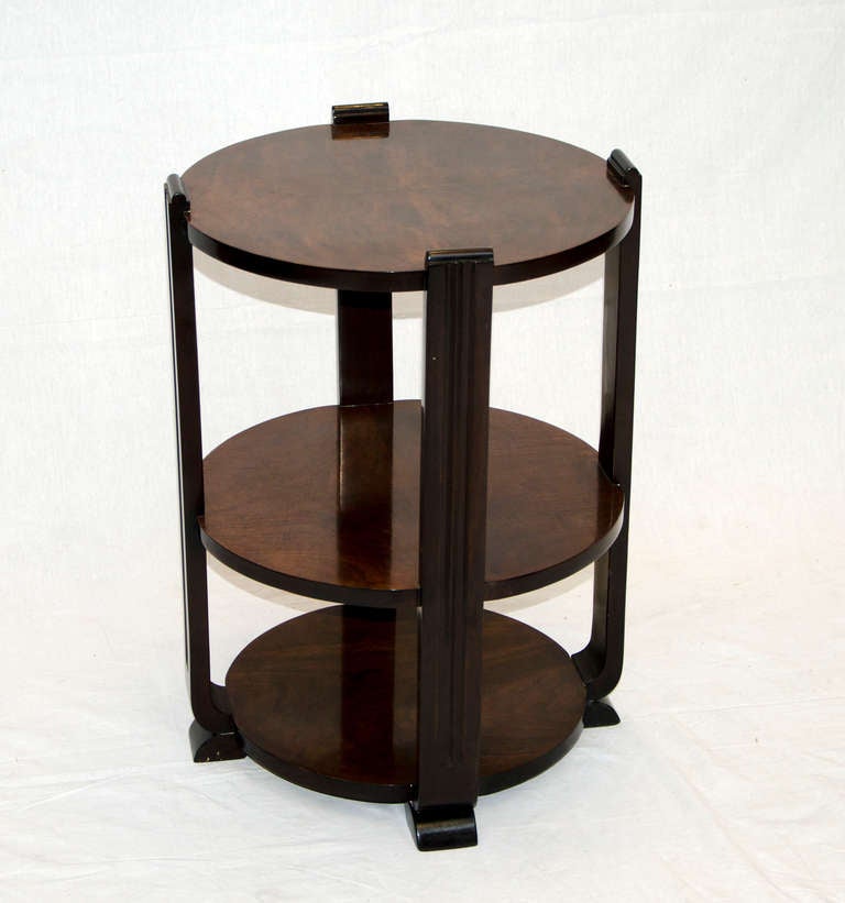 Art Deco Walnut Round Occasional Table At 1stdibs Art Deco Walnut Round Occasional Table 3
