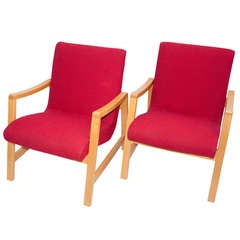 Mid Century Pair of Lounge Chairs - Jens Risom for Knoll