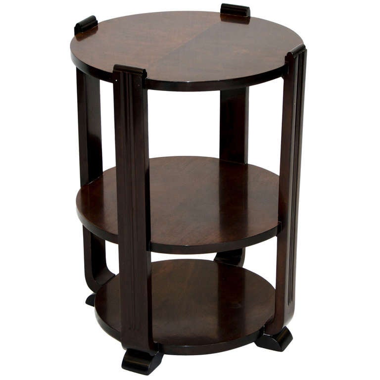 Art Deco Walnut Round Occasional Table At 1stdibs Art Deco Walnut Round Occasional Table 1