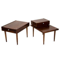 Mid Century Walnut End Table (One) - American of Martinsville