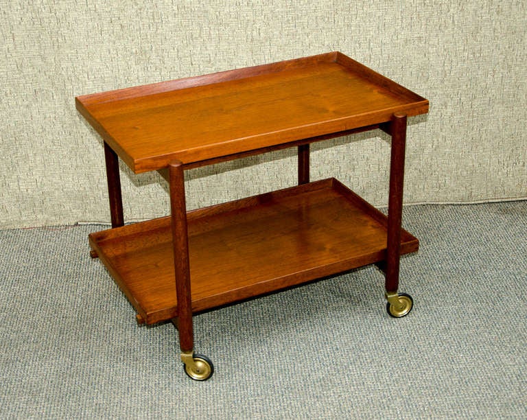 Danish Teak Bar Cart