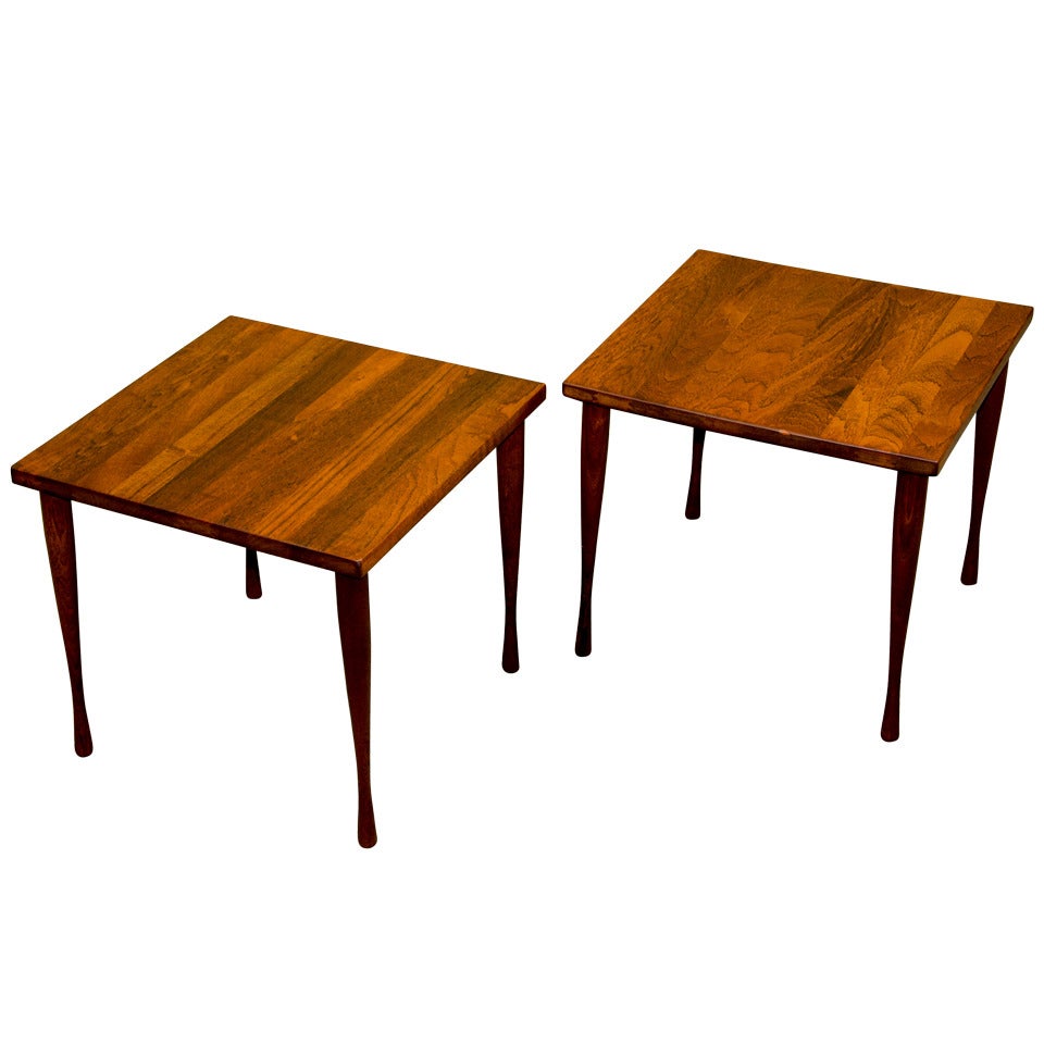 Pair of Mid Century Small Teak Tables - Hans Andersen
