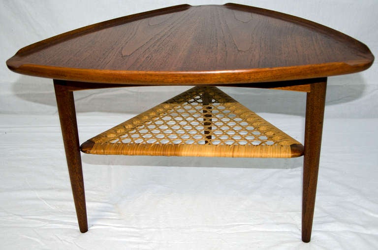 Mid-Century Modern Triangular End Table - Selig