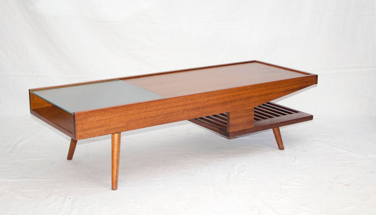 American Mid-Century Coffee Table, John Keal for Brown Saltman