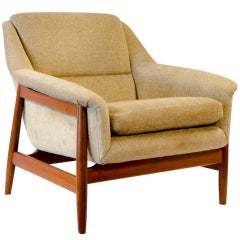 Danish Dux Style Lounge Chair Teak Frame
