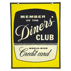 Mid Century Sign "Diner's Club" 9