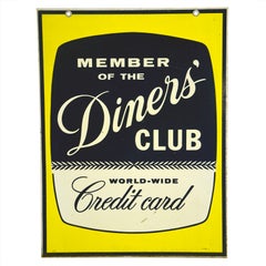 Mid Century Sign "Diner's Club"