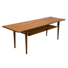 Danish Teak Coffee Table Peter Hvidt